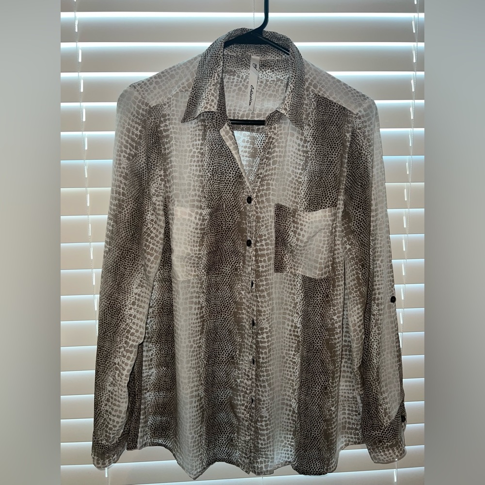 Animal print blouse